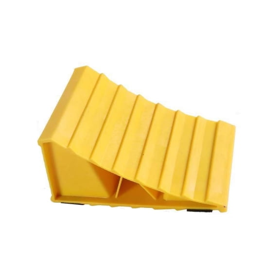 uvwlwu Heavy Duty Universal Vehicle Parking Wheel Stop for Prevention and Rolling Control Outdoor Chock(Yellow)