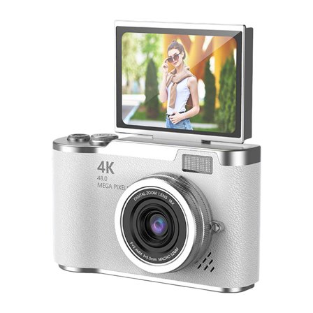 uvwlwu High Definition Compact Digital Camera For Photography With Versatile Features And Easy Operation Ideal For Beginners And Students(White)