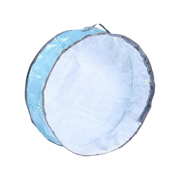 uvwlwu Holiday Wreath Storage Container with Protective Zipper and Secure Straps for Organized Seasonal(A)