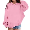 thumbnail image 1 of uvwlwu Hoodies for Boys,Boys And Girls Hoodies & Sweatshirts Long Sleeve Pullover Solid Casual Outerwear Cozy Lined Hooded Sweater For Toddler To Tee(Size:12-13 Years), 1 of 5