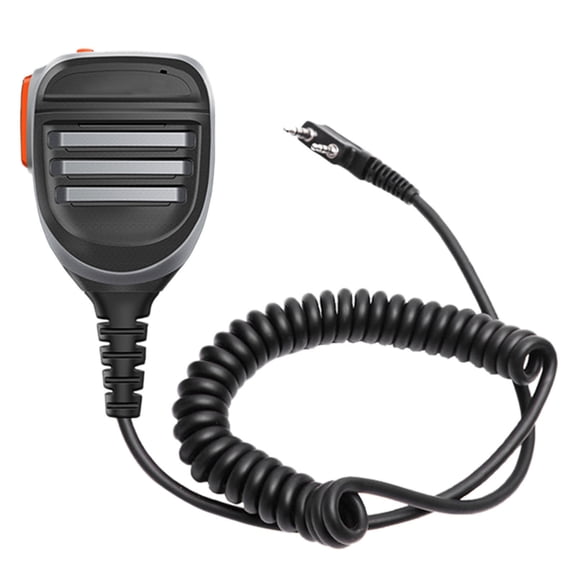 uvwlwu Intercom Speaker Microphone with Push-to-Talk for Outdoor Adventure and Construction Communication Compatible with Multiple Models(Black)