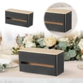 thumbnail image 1 of uvwlwu Kitchen Paper Towel Holder One Hand Tear Design Hidden Storage Can Accommodate Paper(Black,26*10.9*13.5cm), 1 of 7
