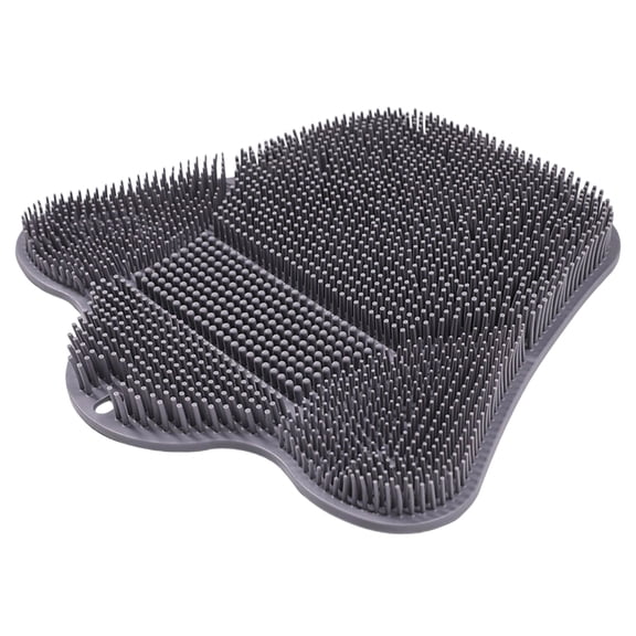 uvwlwu Long Handle Back and Foot Scrubber Bath Exfoliator Deep Cleansing TPE Massage Brush for Relaxation Shower Tool(Grey)