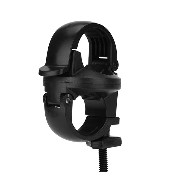 uvwlwu MTB Bike LED Front Flash Light Torch Lamp Mount Clip Holder Bracket 360°Rotation(Black)