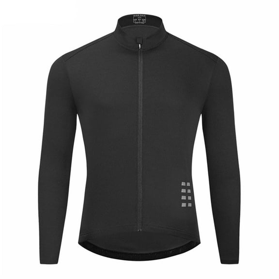 uvwlwu Men's Cycling Wind Jacket Reflective Ultralight Windbreaker(Black)
