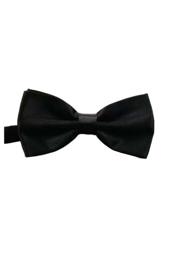 Men's Satin Solid Color Bow Tie Pre-Tied Bowtie for Suit Shirt Parties Weddings,One Size