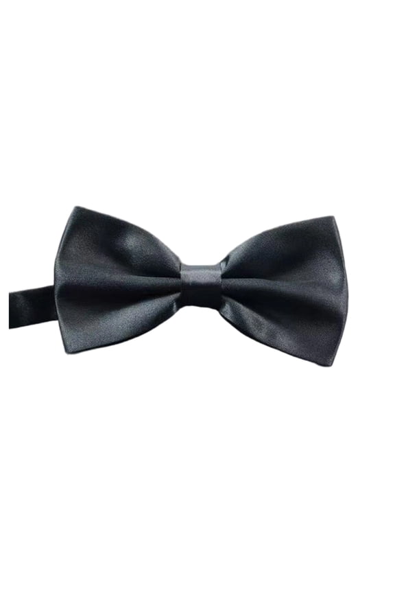 Men's Satin Solid Color Bow Tie Pre-Tied Bowtie for Suit Shirt Parties Weddings,One Size