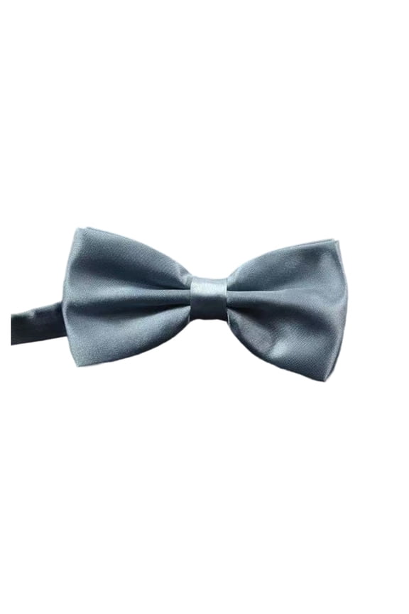 Men's Satin Solid Color Bow Tie Pre-Tied Bowtie for Suit Shirt Parties Weddings,One Size