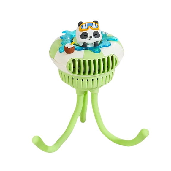 uvwlwu Mini Portable Baby Stroller Fan Battery Operated Clip On Fan Rechargeable 360° Rotate Flexible Tripod Handheld For Car Seat Crib Treadmill Travel(Green,25X9.5CM)