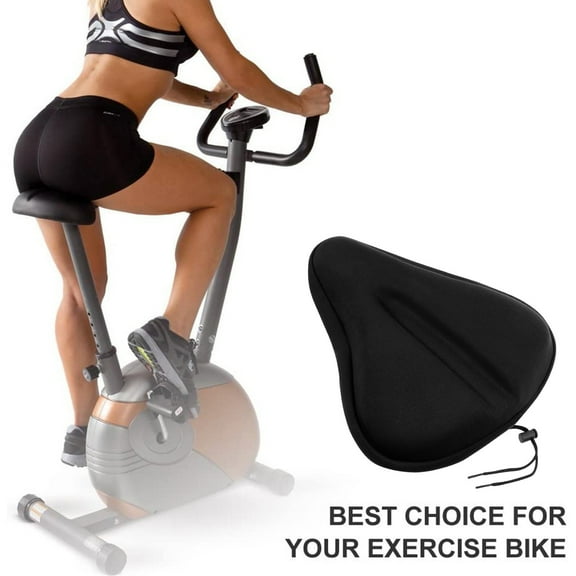 uvwlwu Mountain Bike Comfort Soft Gel Pad Cushion Saddle Seat Cover Bicycle Cycle(Black)