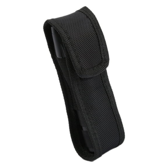 uvwlwu Nylon Flashlight Holster Pouch with Belt Clip for Secure Outdoor Torch Carry and Easy(Black)