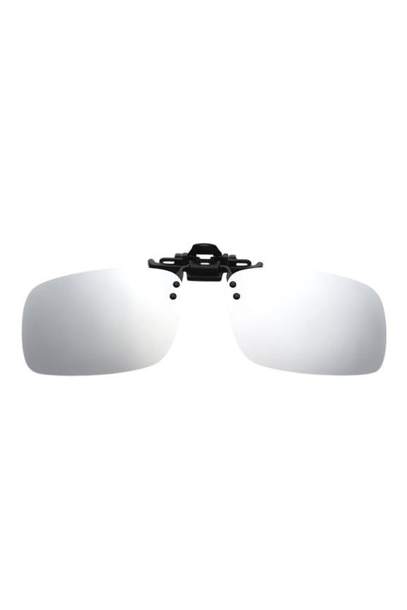 Polarized Flip Top Clip On Sunglasses For Driving And Outdoor Activities With 400 Glare(Silver)