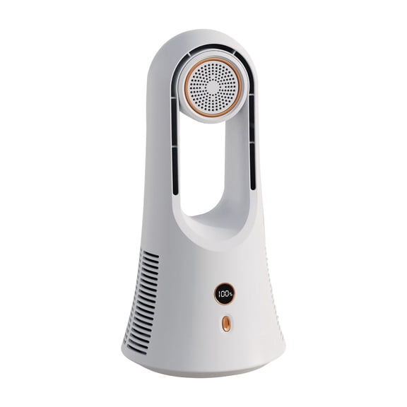 uvwlwu Portable Air Cooler USB Desktop Tower Fan With Fragrance Function Smart LED Display For Home Bedroom(White,36CM)