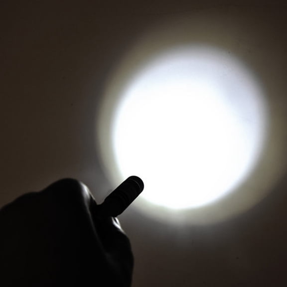 uvwlwu Portable Mini Penlight LED Flashlight Torch Zoom Light Lantern Camping(Black)