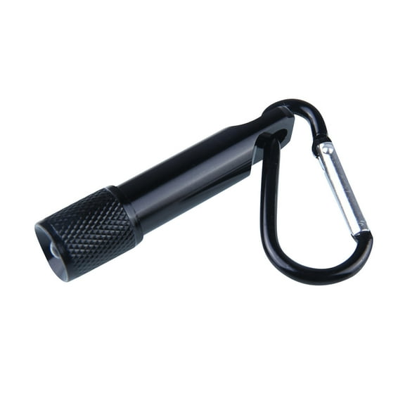 uvwlwu Portable Mini Waterproof LED Flashlight Carabiner Daily Small Flashlight(Black)