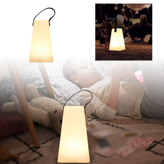 uvwlwu Portable Rechargeable Camping Light with RGB Color Changing Ambient for Indoor Outdoor Table and Atmosphere(White)