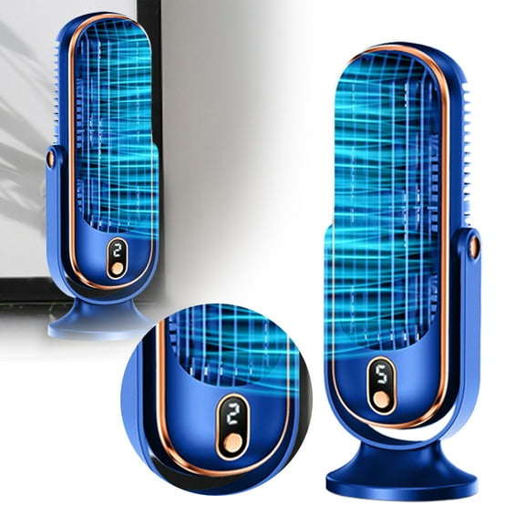 uvwlwu Portable USB Desk Fan Z16Pro High Speed Fan With 18650 Battery Type C Fast Charging For Home Travel Quiet Personal Fan(C,26cm)