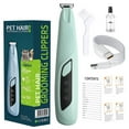 thumbnail image 1 of uvwlwu Rechargeable Pet Grooming Clipper with Built-in Light for Dogs and Cats Featuring a Powerful Wide Motor and Quiet Operation for Home or Travel Use(Light Green), 1 of 7