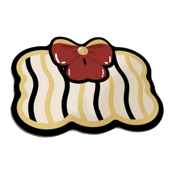 uvwlwu Red Bowtie Bathroom Carpet Bow Shaped Floor Mat Highly Absorbent Soft Non Absorbent Quick Drying Bath Mat Carpet Rubber Diatomaceous Earth Shower Carpet(Red)