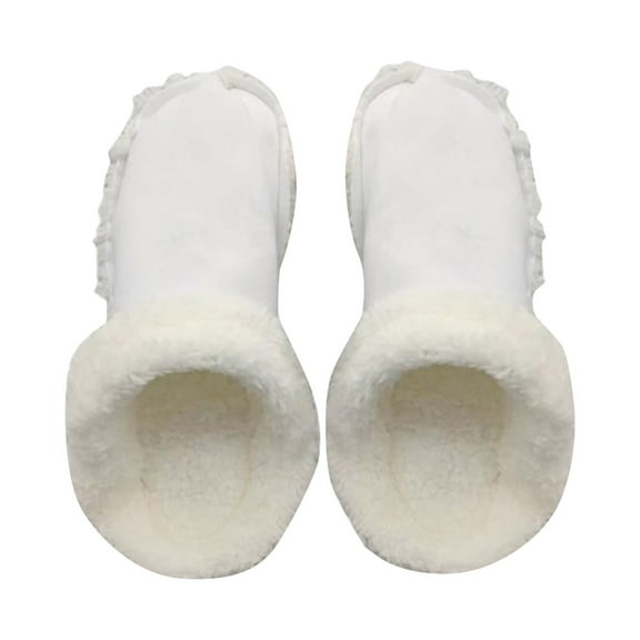 uvwlwu Replacement Insoles For Clogs Winter Warm Lined Inserts Soft Removable Slipper Liners Indoor Outdoor Comfort(White)