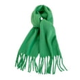 thumbnail image 1 of uvwlwu Scarf for Women, Elegant Winter Scarf For Adults Solid Color Wrap Soft Warm Fashion Styling Comfortable Cozy Wear(Green,One Size), 1 of 3