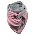 thumbnail image 1 of uvwlwu Scarf for Women, Stylish Women Bohemian Print Shawl Wrap for Elegant Winter Fashion Accessory with Warm Soft Cozy Feel(Pink,One Size), 1 of 4
