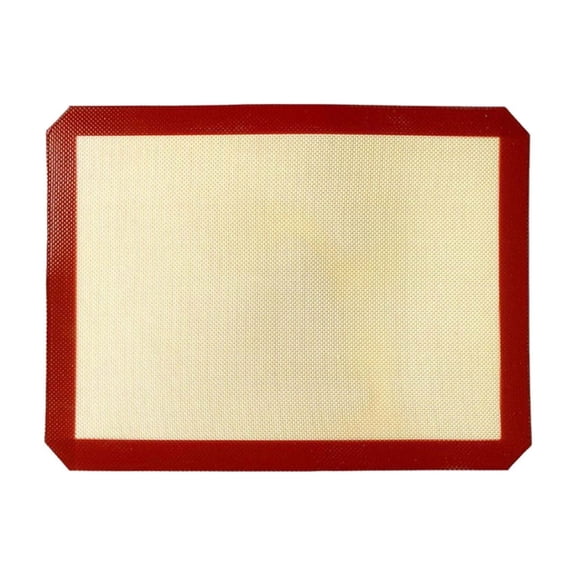 uvwlwu Silicone Baking Pad 16.54x11.61 Inches Non Stick And Durable And Even For Baking And Making In The Oven(Red2,One Size)