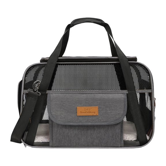 uvwlwu Soft Travel For Cats And Portable With Mesh Window And Comfortable Padding In Multiple Colors(GY2,47x28x3 cm)