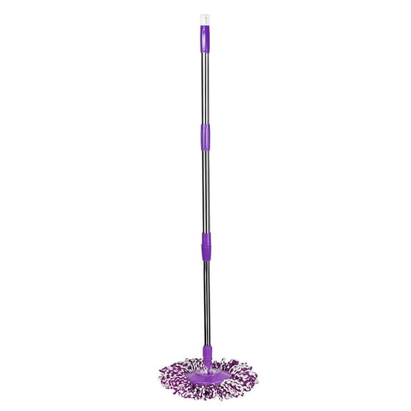 uvwlwu Spin Mop Pole Handle Replacement for Floor Mop 360 No Foot Pedal Version (Purple)