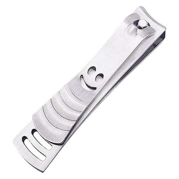 uvwlwu Stainless Steel Nail Set for Toenails and Fingernails with Flat Edge Design(Silver)