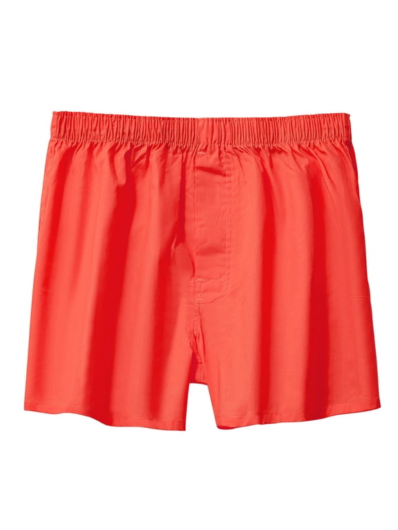 Underwear for Men Pack Loose Fitting Underwear Pure Cotton Home Sleepwear Flat Angle Breathable Large Shorts Boxers for Men(Size:M)