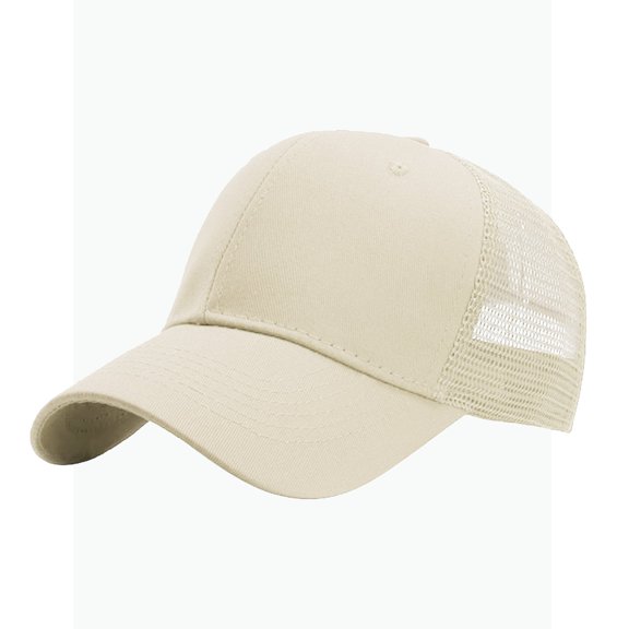 uvwlwu Unisex Trucker Cap 6-Panel Adjustable Mesh Back Structured Baseball Hat