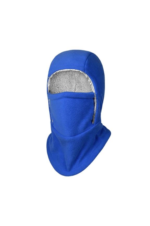 Unisex Windproof Thermal Ski Hood For Full Face Coverage In Cold Weather Ideal For Skiing Snowboarding Motorcycle And Outdoor Winter Sports(Blue)