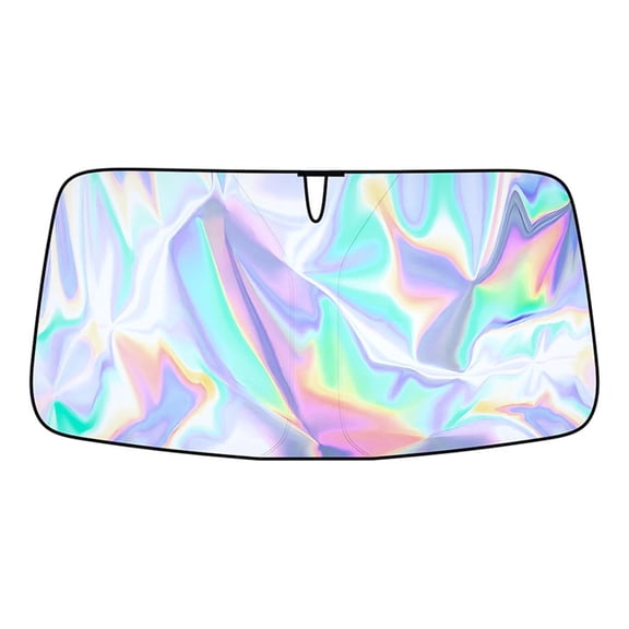 uvwlwu Universal Foldable Car Windshield Sun Shade Heat Reflective Visor Shield Protector for Auto Interior(B)