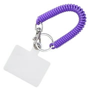 uvwlwu Universal Retractable Cell Phone Lanyard Anti-theft Compatible With Most Cell PhonesPurple