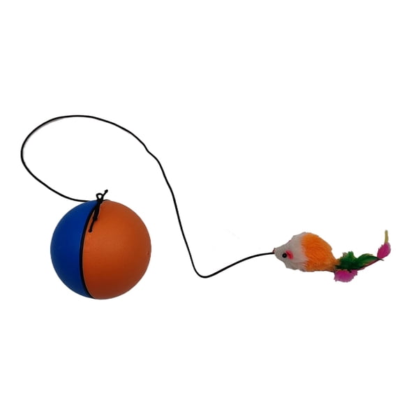 uvwlwu Upgraded Interactive Motion Sensor Toy Automatic Indoor Play for Cats with Durable Rolling Design(Blue)