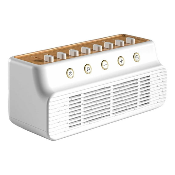 uvwlwu White Noise Machine Baby Sleep Music Adult Sleep Aid Sleep Sound 8 Nature Sounds Mixer Options Speaker Timer For Sleeping Home(White,18x8.5x7.5cm)
