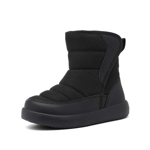 uvwlwu Winter Boots for Girls,Children's Winter Solid Color Snow Boots For Boys And Non Warm Boots With Wool Thickening(Size:3.5-4 Years)