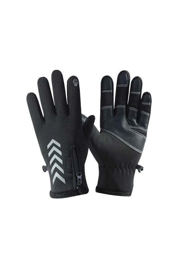 Winter Thermal Lined Insulated Gloves for Outdoor Activities Work and Driving in Cold Weather(A)