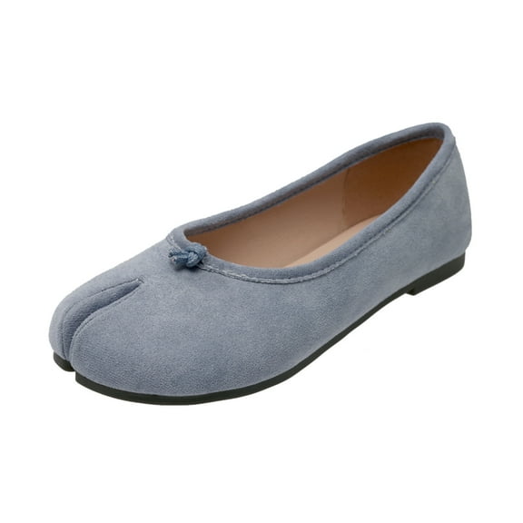 uvwlwu Women's Ballerina On Shoes Non Knitted Trainers Comfortable Breathable Summer Sporty Women Flat Shoes Comfort Shoes(Sky Blue,7)