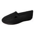 thumbnail image 1 of uvwlwu Women's Casual Shoes Breathable Mesh On Soft Sole Round Toe Hollow Knit Footwear For Everyday Wear(Black,7.5), 1 of 9