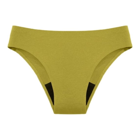 uvwlwu Women's High Waisted 4 Layer Leak Proof Menstrual Swimwear Period Swim Briefs for High Flow Water Activities,3XL