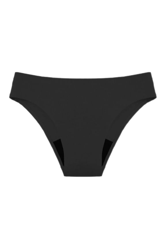 Women's High Waisted 4 Layer Leak Proof Menstrual Swimwear Period Swim Briefs for High Flow Water Activities,XS