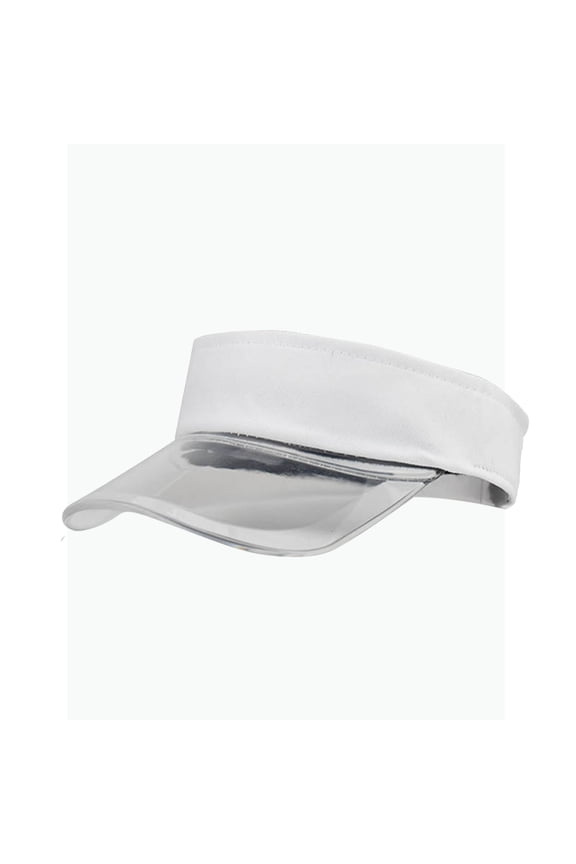 Women's Transparent Visor Cap Sun Protection Solid Color Topless Baseball Hat