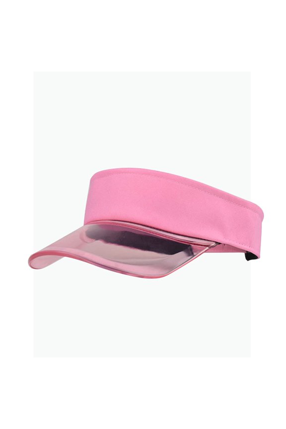Women's Transparent Visor Cap Sun Protection Solid Color Topless Baseball Hat