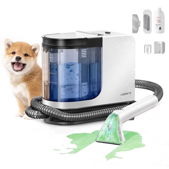 uwant Portable Carpet Cleaner Machine,18Kpa Powerful Suction for Pet Stains with Cleaning Tools&Solution Set of Self-Cleaning,Upholstery Cleaner for Car, Rug, Spot,Furniture