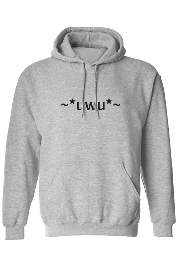 uwu Adult Hooded Sweatshirt