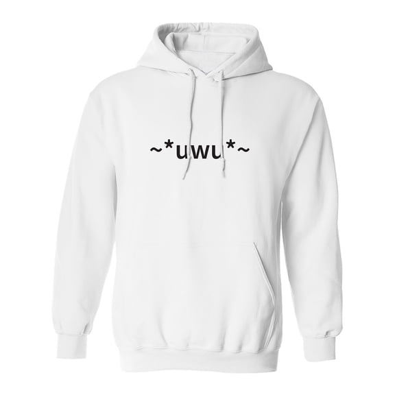 uwu Adult Hooded Sweatshirt