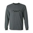 thumbnail image 1 of uwu Adult Long Sleeve T-shirt, 1 of 3