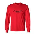 thumbnail image 1 of uwu Adult Long Sleeve T-shirt, 1 of 3
